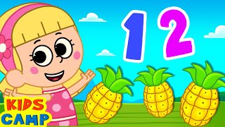 learn numbers and fruits for kids with one pineapple two pineapple song and more kidscamp