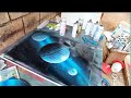 BLUE PLANETS SPRAY PAINT ART!!