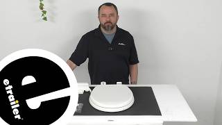 Review of Dometic Replacement White Wood Finish Toilet Seat 310 311 Series RV Toilet - DMC22YR