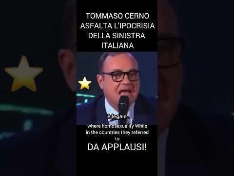 Video TOMMASO CERNOASFALTA L'IPOCRISIADELLA SINISTRA ITALIANA