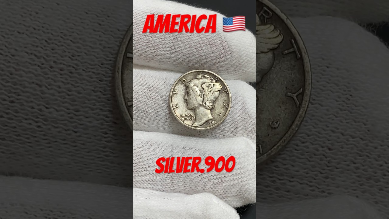 United States "Mercury Dime" Silver 10 Cents 1941 