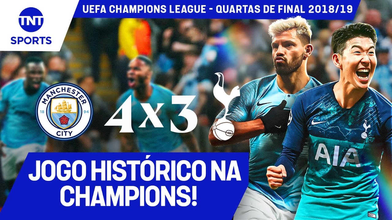 O DIA QUE CITY E TOTTENHAM FIZERAM UM JOGO LENDÁRIO! M. CITY 4X3 TOTTENHAM | CHAMPIONS 2018/19