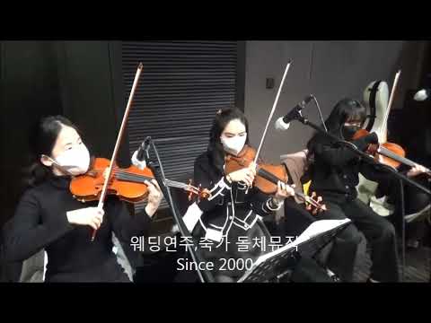 신라호텔 다이너스티홀 웨딩연주 - 결혼식연주 -유모레스크 (5중주1+2부)