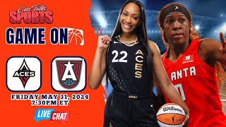 🌟🎤 Game On! Join the Live Chat: Aces Wild: Watch Las Vegas Battle Atlanta! 💪💯🏀💬