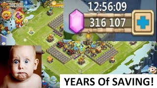 315000 Free 2 Play Gems Most Saved Ever Insane Castle Clash