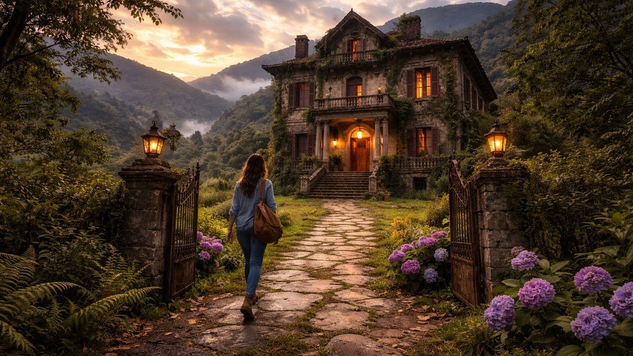 VIÚVA SEM TETO HERDOU UM CASARÃO ESQUECIDOS NAS MONANHAS...MAS NO CORREDOR ELA VIU ALGO QUE...