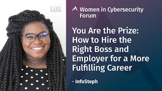 You Are the Prize: How to Hire the Right Boss and Employer for a More Fulfilling Career | InfoSteph