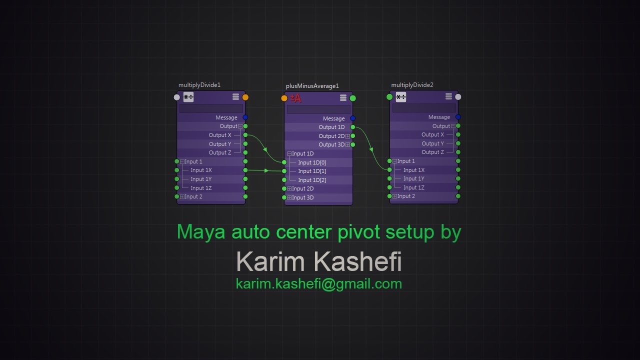 Maya auto center pivot setup tutorial YouTube