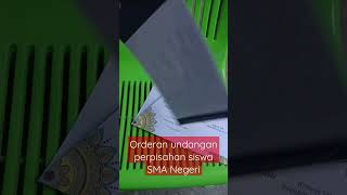 Undangan perpisahan siswa siswi SMA Negeri #undangan #perpisahansekolah