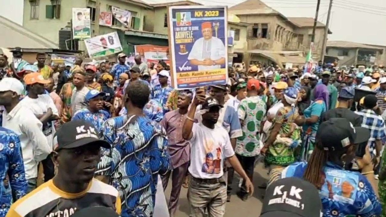 Ibadan Rally SEE HOW IBADAN SHUTDOWN FOR TINUBU PRESIDENTIAL CAMPAIGN RALLY - YouTube