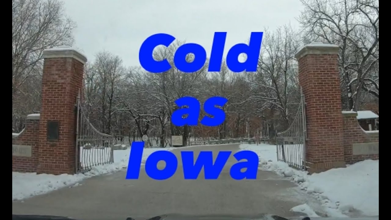 Out in a Iowa cabin on a cold, snowy November day.