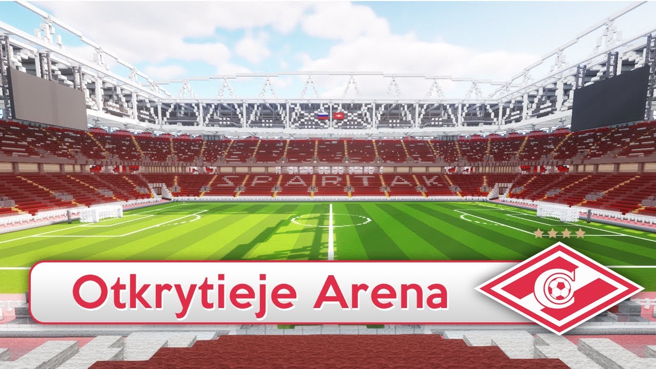 Minecraft - MEGABUILD - Otkrytie Arena (Spartak Moscow) + DOWNLOAD