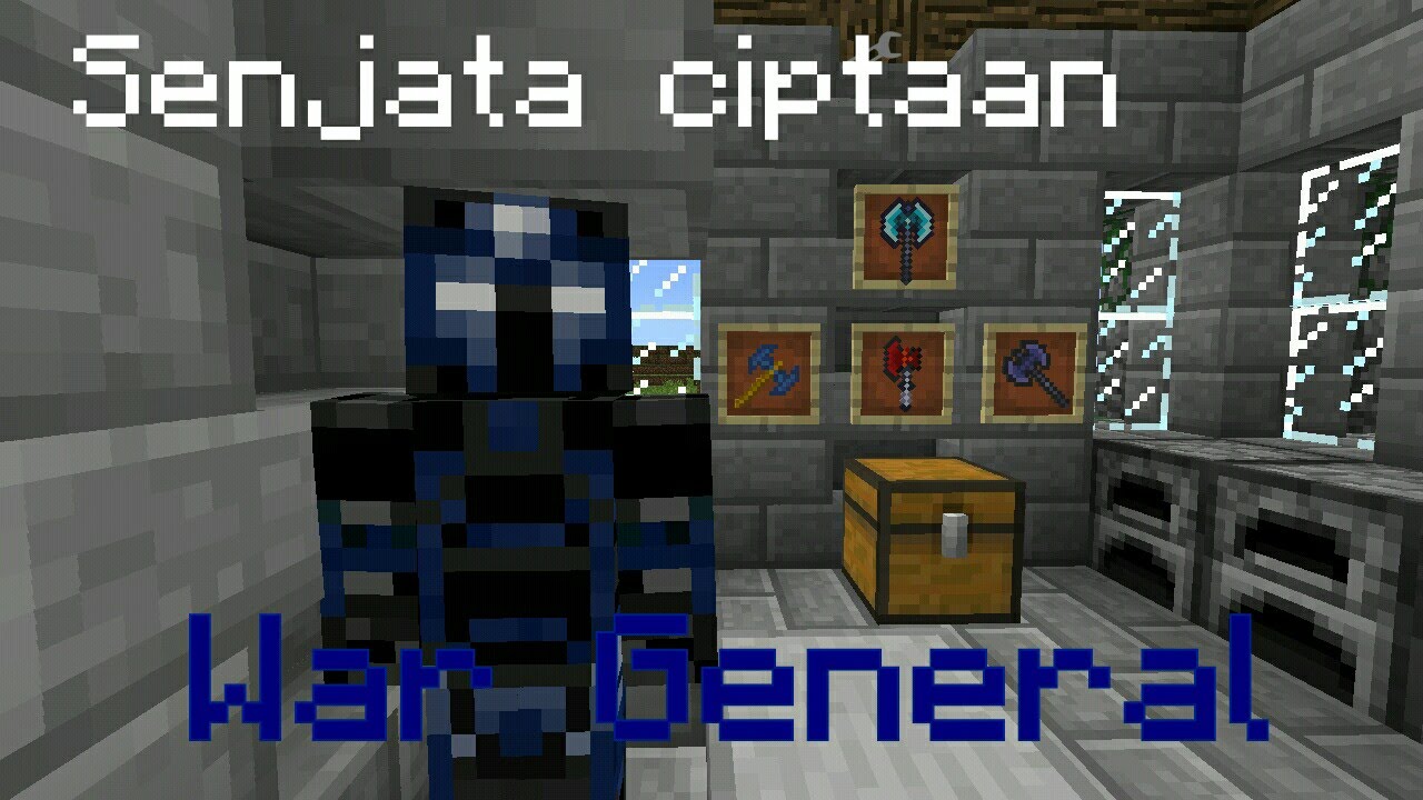 (50 subscriber special) SENJATA CIPTAAN WAR GENERAL !? - Minecraft PE