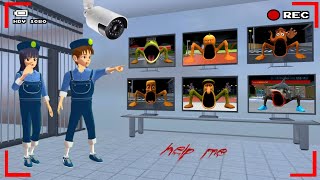 Yuta Mio Panicked and Made Many CCTVs Record All the Anomaly Eaters in Sakura City 😱 | Sakura Sch...