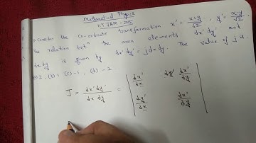 IIT JAM 2015 Mathematical Physics Question