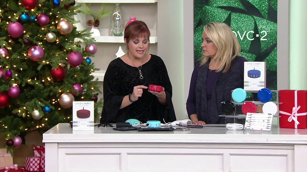 ChargeHub X7 USB Port Charging Station with 7 Cables on QVC