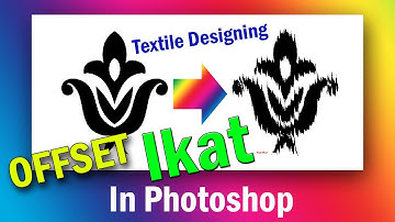 How to create Ikat Effect From Offset | Textile Designing | Photoshop Tutorial