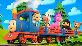 Coco Learns Animals on the Train | Newborn Nursery Rhymes