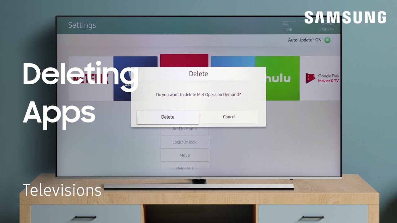 How To Delete Apps From Smart Hub On Your TV Samsung US YouTube