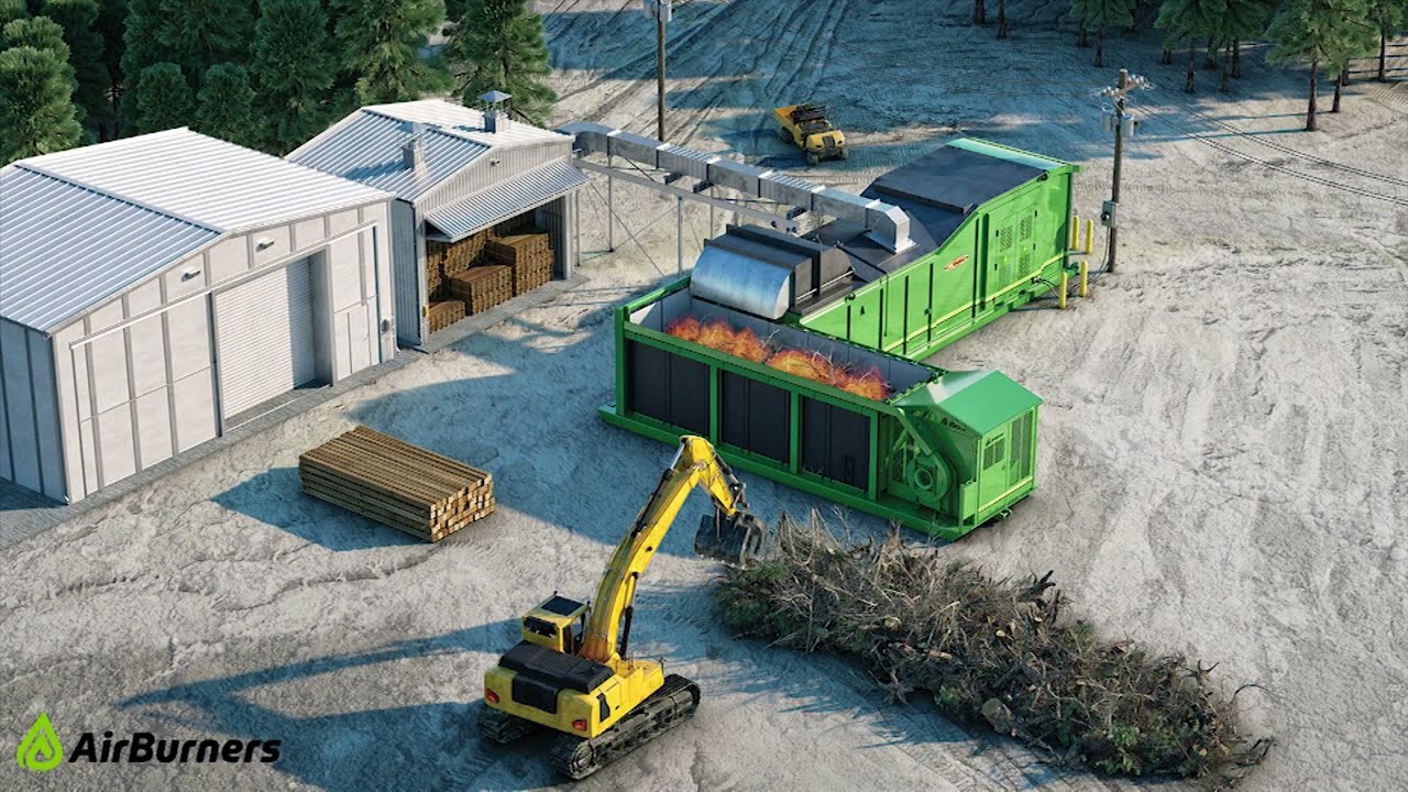Air Burners Biomass Waste-to-Energy - PG-FireBox Helps Fight Global Warming
