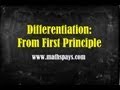 Differentiation from First Principle