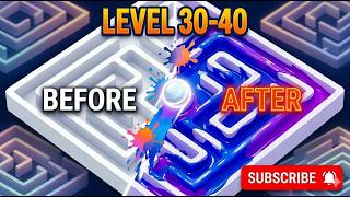 Roller Splat! Level 30-40 Walkthrough | Most Satisfying Paint Maze 🎨✨ 