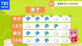 【10月12日の天気予報】前線南下 あす冷たい雨