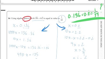 Recurring decimals - 2017 GCSE Higher-tier maths question (worked out by a 13-year-old)