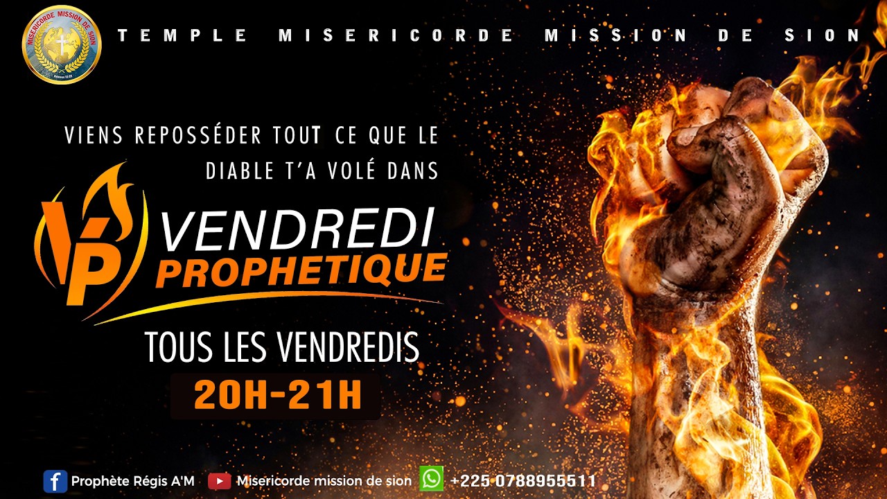 VENDREDI PROPHETIQUE DU 13 FEVRIER 2026 I THEME: LA CROIX DE CHRIST, NOTRE PUISSANCE (2)!