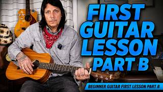 Beginner Guitar Lesson 1 Close-Up: Strings, Frets, Tuning & Your First E Chord