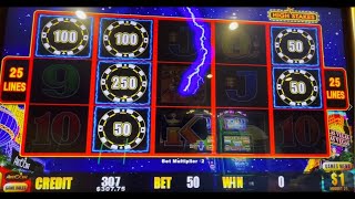 $50 spins hits jackpot + cherry on top on High Stakes Lightning Link slot #handpay #highlimitslots