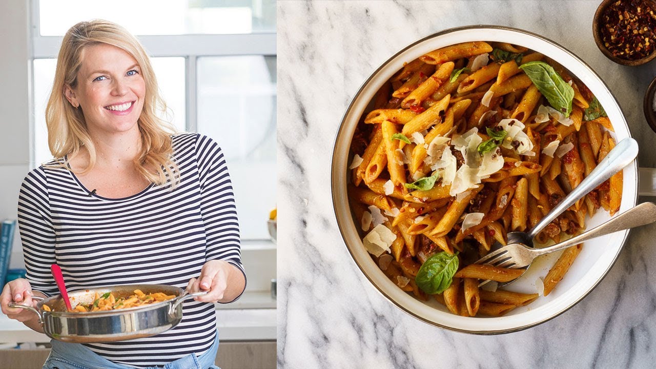 One Pot Pasta with Sun dried Tomatoes and Burrata YouTube
