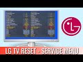 How to access service mode on lg led tv   lg tv factory reset