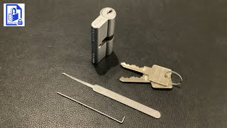 872. Modric Allgood 5 pin Euro Cylinder Lock Picked open with Multipick Lock Pick Tools