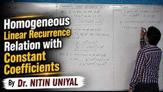 DISCRETE MATHEMATICS||Linear Homogeneous Recurrence Relation With Constant Coefficients
