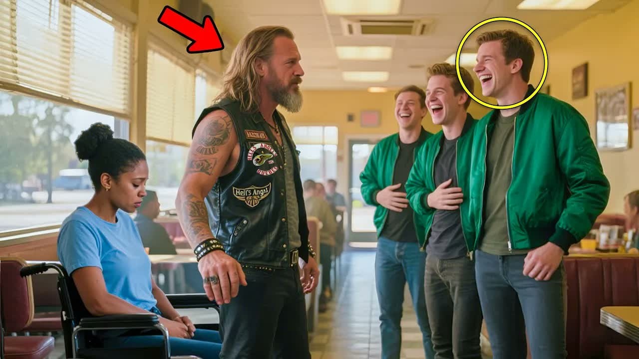 They Mocked a Disabled Girl in a Restaurant, Until a Hells Angel Walked In and Silenced Everyone