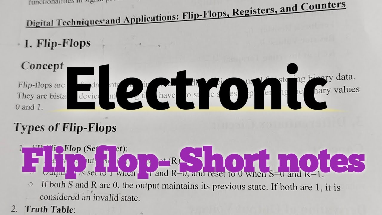 Electronics I Flip Flop I Digital Techniques I PGTRB I PHYSICS I NEET I TAMIL I PART-02 I Recap
