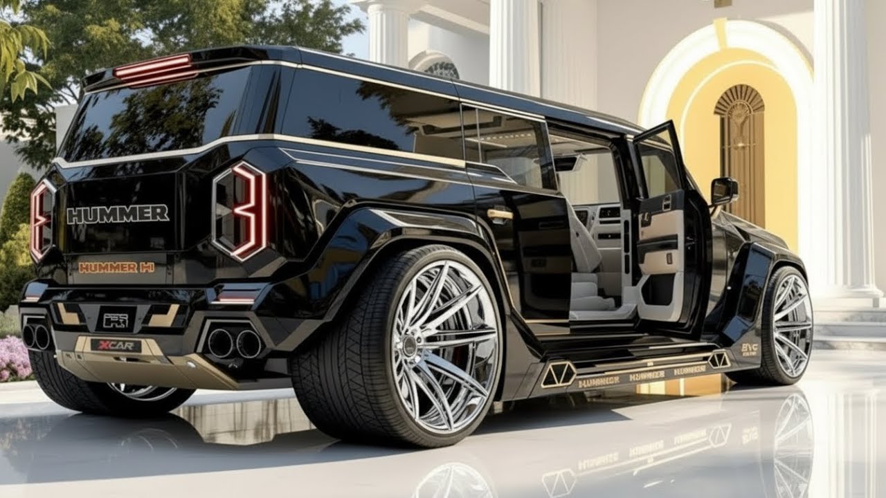 2025 Hummer H1 Black & Champagne Gold | Beverly Hills Luxury Concept Reveal