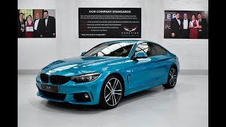 BMW 440i M Sport Auto "Snapper Rocks Blue" Heads Up Display Rear Camera M sport Plus Pack. 4K VIDEO Bmw Snapper Rocks Blue