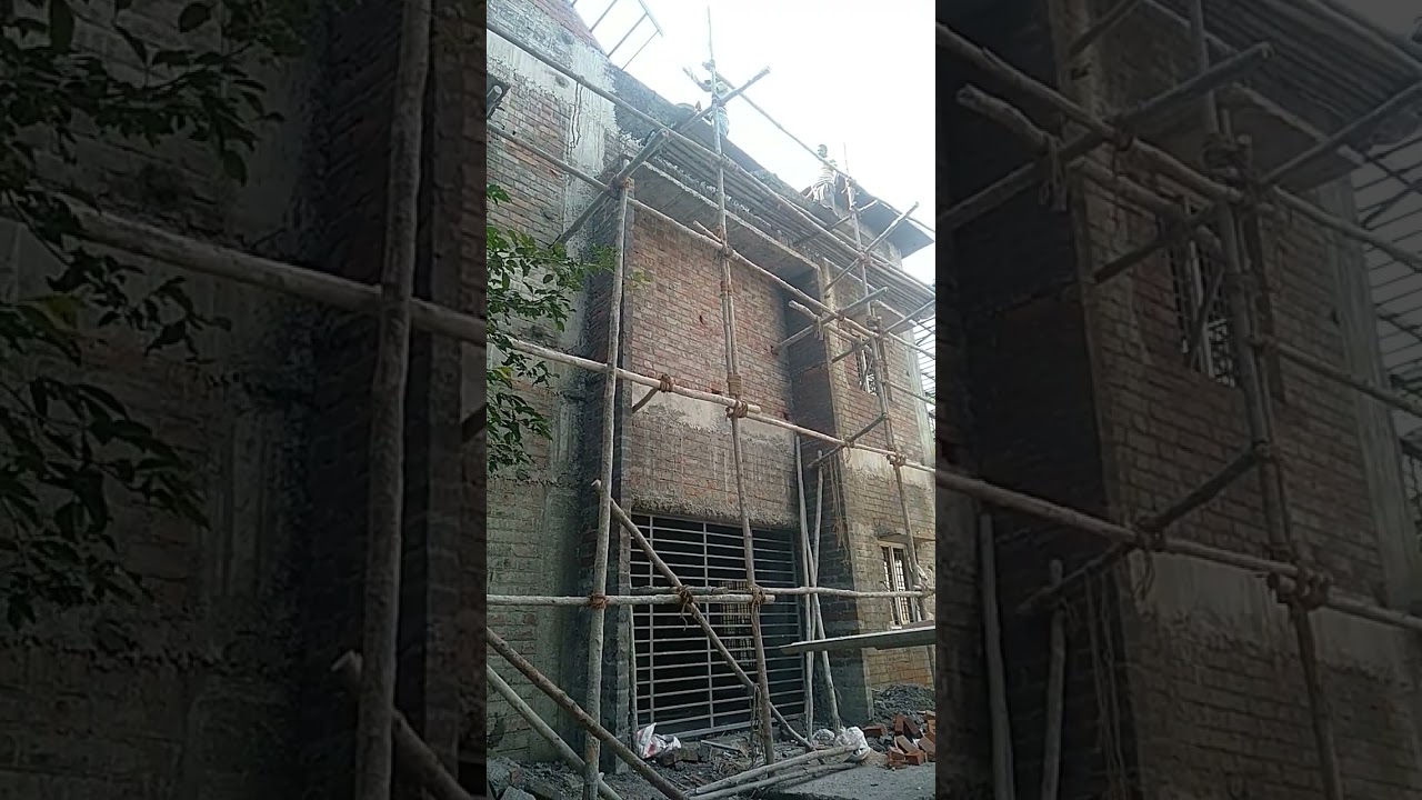 Awesome front design plastering work technique 