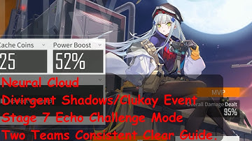 [Neural Cloud] Divirgent Shadows/Clukay Event Stage 7 Echo Challenge Mode. Consistent Clear Guide.