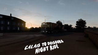 Calais to Duisburg Night Ride | TruckersMP | Timelapse Drive