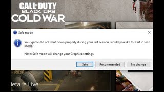 Full Your game did not shut down properly durin g last session - call of duty black ops cold war bug fix Guide