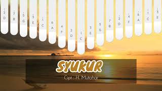 Lagu SYUKUR beserta lirik dengan kalimba | Lagu Wajib Nasional screenshot 2