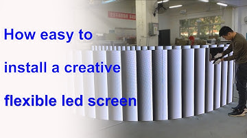 Do you know how easy to install a flexible led screen?#nseled #nseledcloud