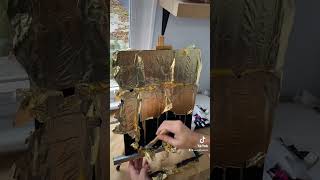 Satisfying GOLD LEAF ART Resimi