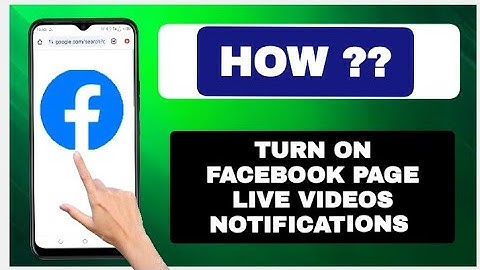 How To Turn On Facebook Page Live Videos Notifications