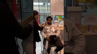 He’s About To Pierce His Ears Until The Lady Said This… #piercing #earrings #public #shortvideo ￼