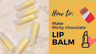 Soothing all natural lip balm recipe  (Minty Chocolate) 薄荷巧克力潤唇膏制作 screenshot 4