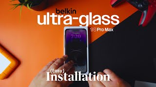How To Install A Belkin Ultraglass Screen Protector On Your iPhone 14 Pro Max | Easy Installation